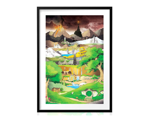 Lord of the Rings - Middle Earth - Art Print
