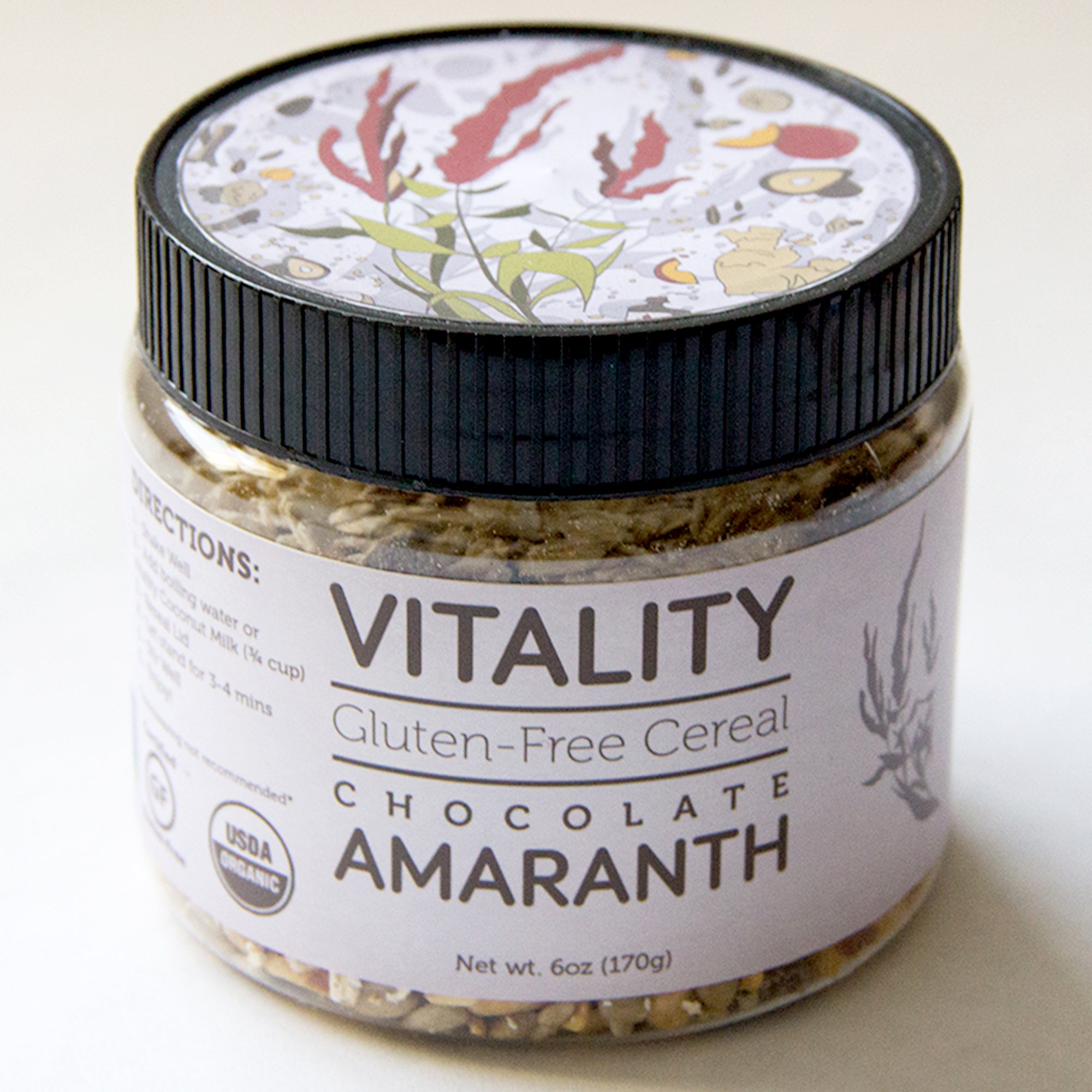 Vitality Cereal - Chocolate Amaranth Front