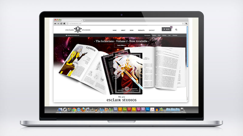 Esclair Studios Website Design
