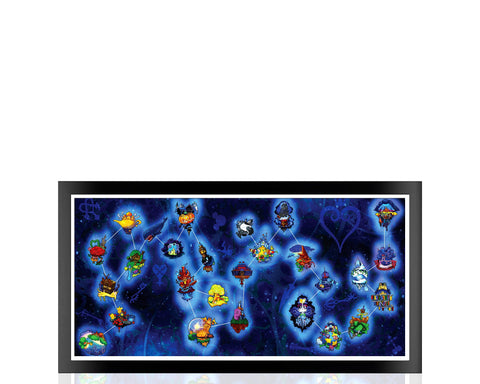 Kingdom Hearts - Celestial Map - Art Print