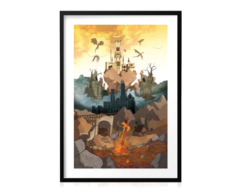 Dark Souls - By the Bonfire - Art Print