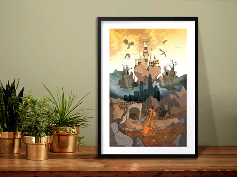 Dark Souls - By the Bonfire - Art Print