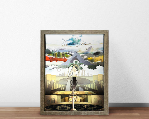 Kingdom of Boletaria - Mini Shadowbox Art