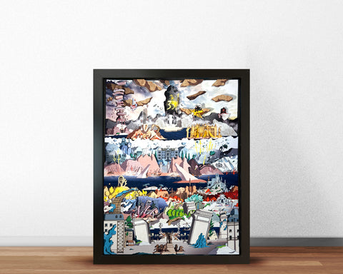 Expedition 33 - The Continent - Mini Shadowbox Art