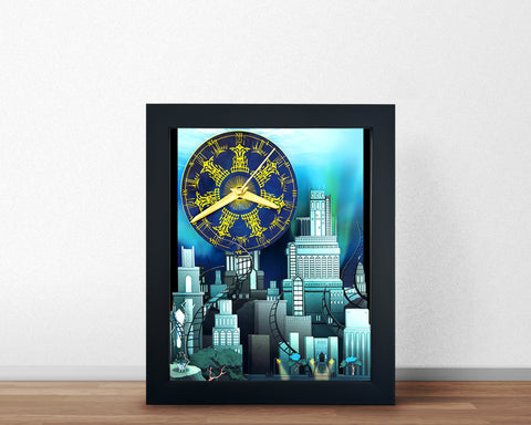Final Fantasy XIV - Amaurot - Mini Shadowbox Art