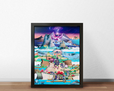 Genshin - Inazuma - Mini Shadowbox Art