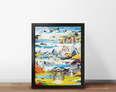 Genshin - Liyue - Mini Shadowbox Art