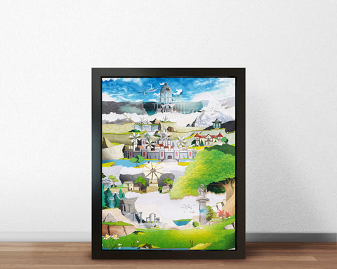 Genshin - Mondstadt - Mini Shadowbox Art