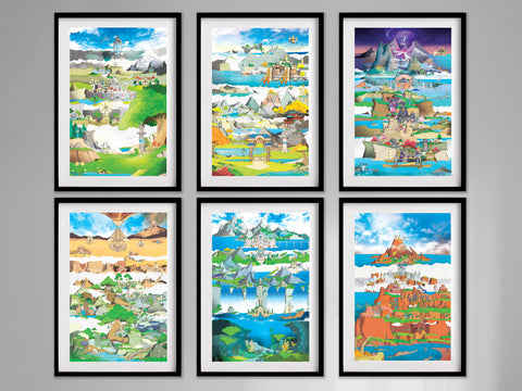 Genshin - Art Print Set