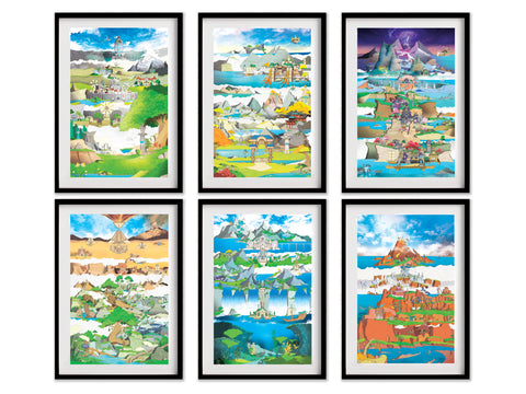 Genshin - Art Print Set