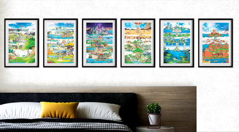 Genshin - Art Print Set