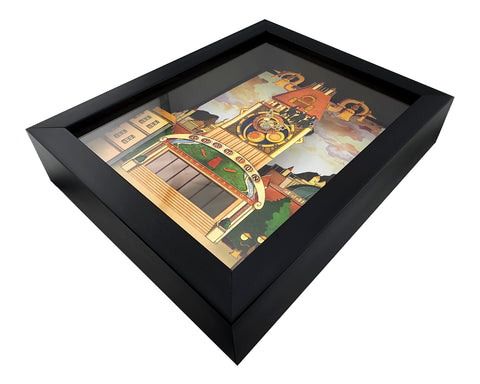 Kingdom Hearts - Twilight Town - Shadowbox Art