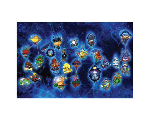 Kingdom Hearts - Celestial Map - Art Print