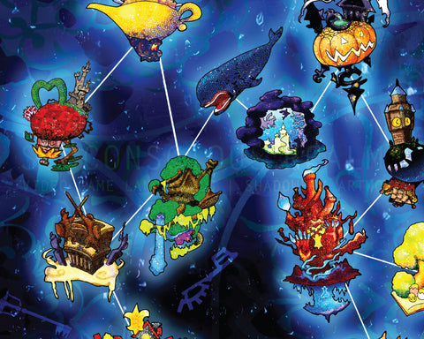 Kingdom Hearts - Celestial Map - Art Print