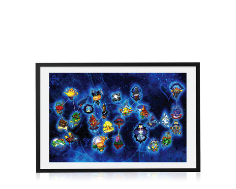 Kingdom Hearts - Celestial Map - Art Print