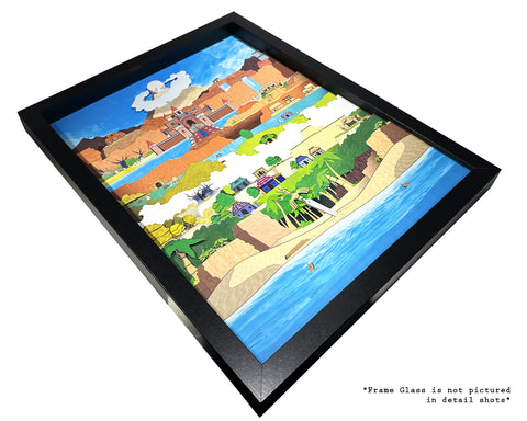 Links Awakening - Shadowbox Art