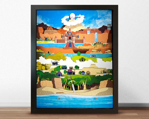 Links Awakening - Shadowbox Art
