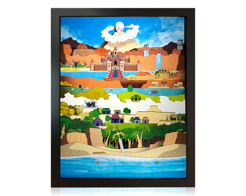 Links Awakening - Shadowbox Art