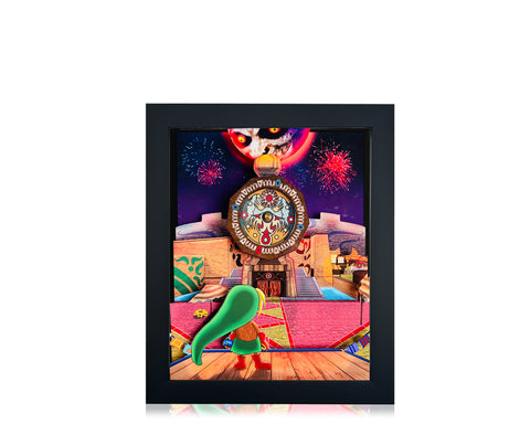 Majora's Mask - Clocktown - Shadowbox Art