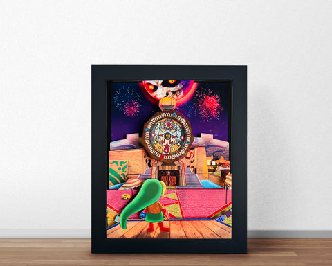 Majora's Mask - Clocktown - Shadowbox Art