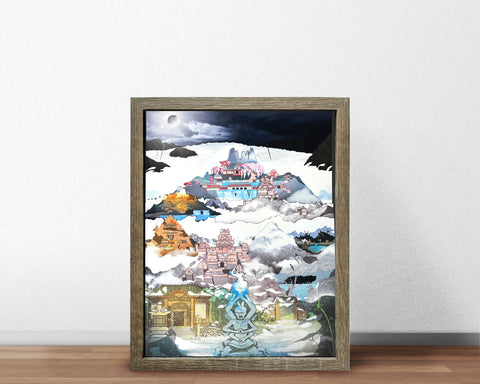 Ashina - Mini Shadowbox Art