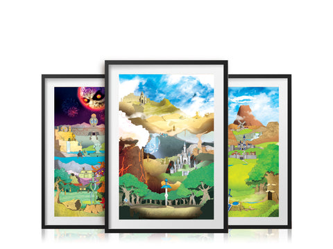 Legend of Zelda Series - Art Print Set