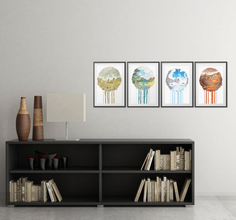 Elemental Rift Series - Art Print Set