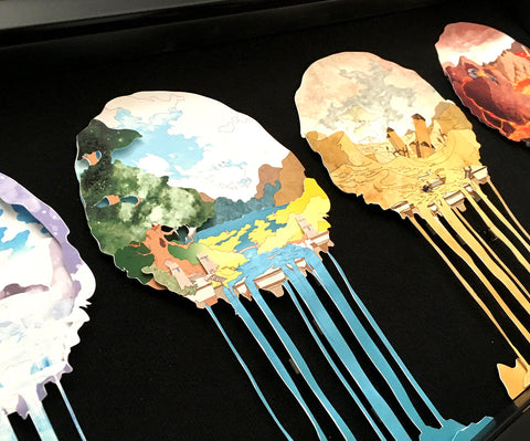 Elemental Rift Series - Shadowbox Art