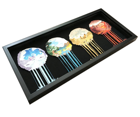 Elemental Rift Series - Shadowbox Art