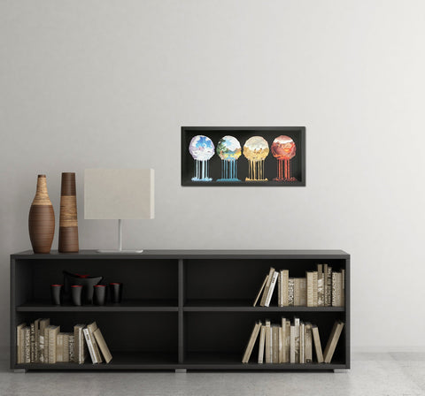 Elemental Rift Series - Shadowbox Art