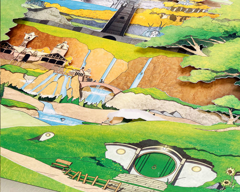 Lord of the Rings - Middle Earth - Shadowbox Art