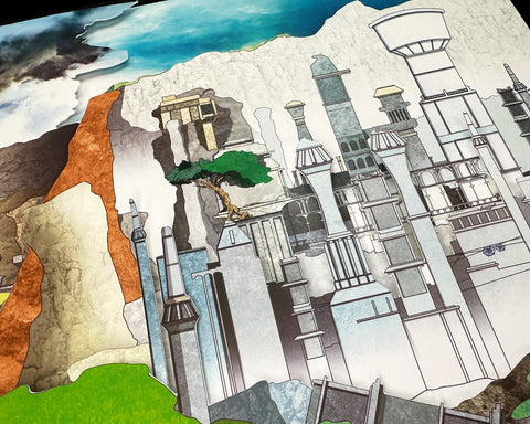 Shadow of the Colossus Triptych - Shadowbox Art